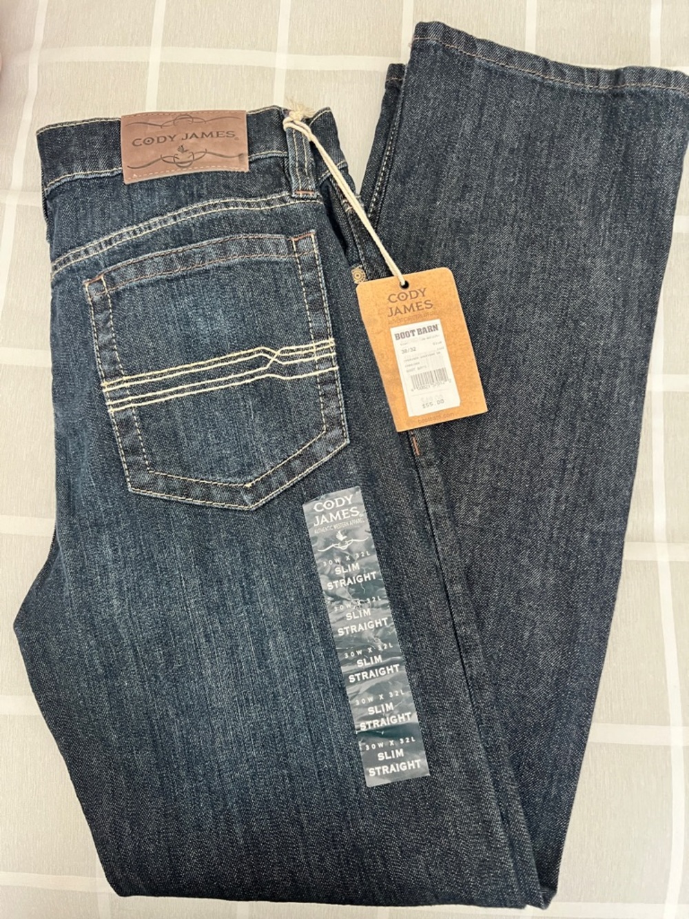 Cody James Men’s Slim Straight Jeans - Dark Blue NWT 30/32